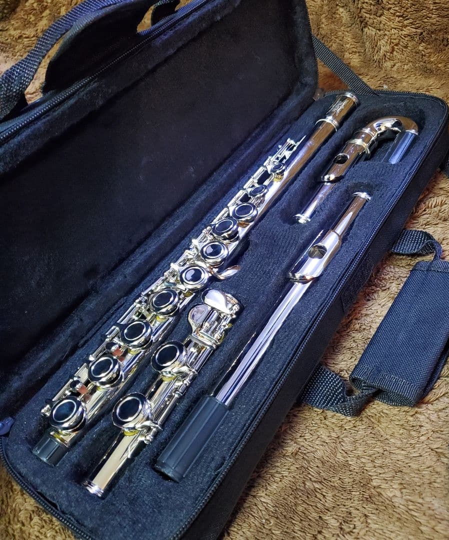 【ほぼ新品】JINXIN フルート U字 頭部管　セット