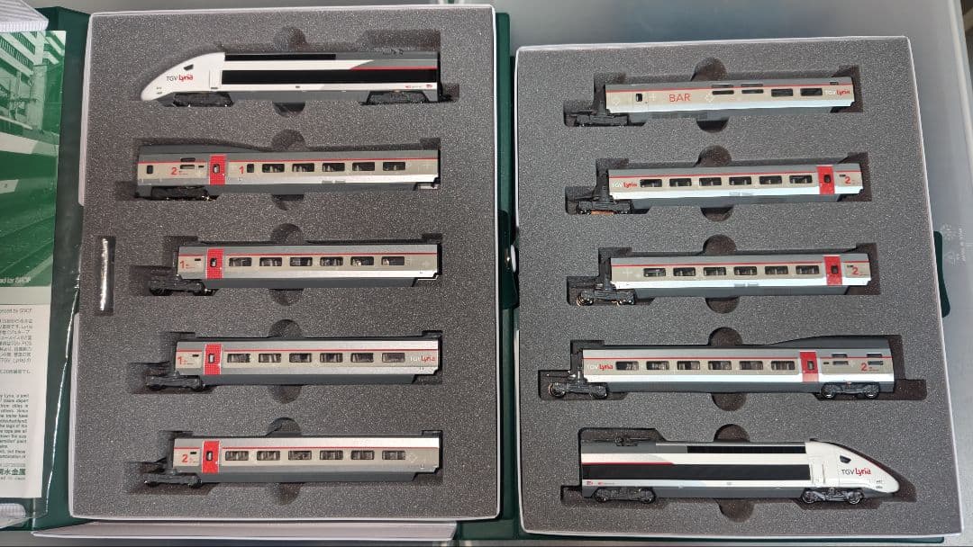 【室内灯付】KATO Nゲージ TGV Lyria 10両セット
