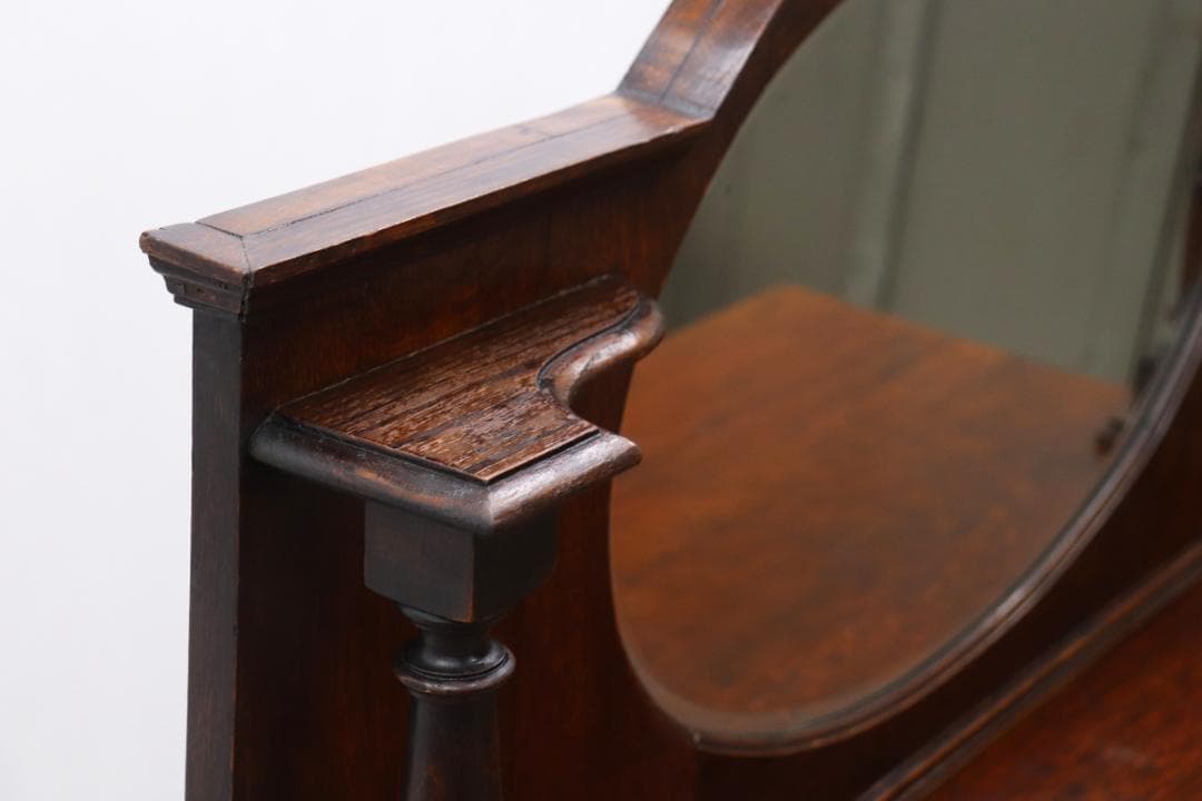 英国 イギリス ミラーバック チェスト オーク材 収納 引き出し サイドボード