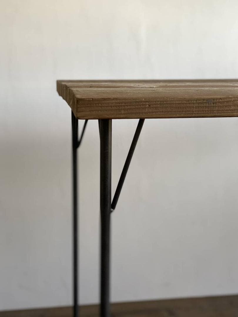 鉄脚　アイアンレッグ　インダストリアル　ダイニングテーブル　ワークデスク　４本