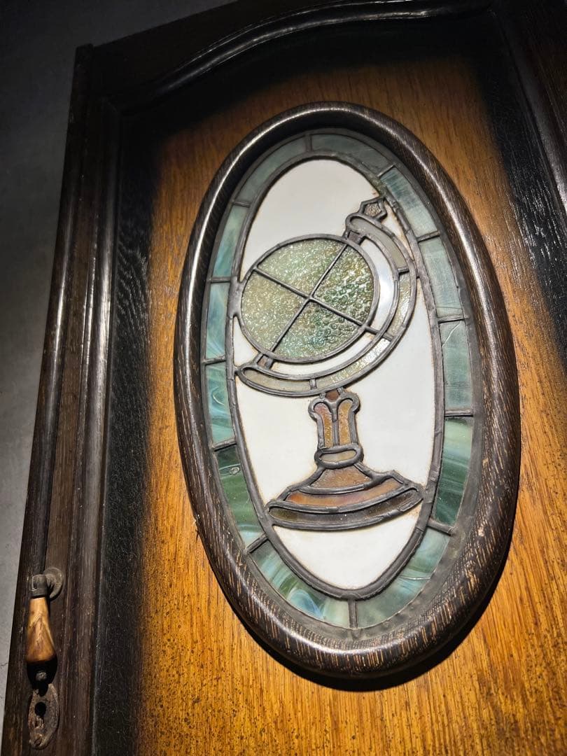 Stained Glass antique 建具　【地球儀】