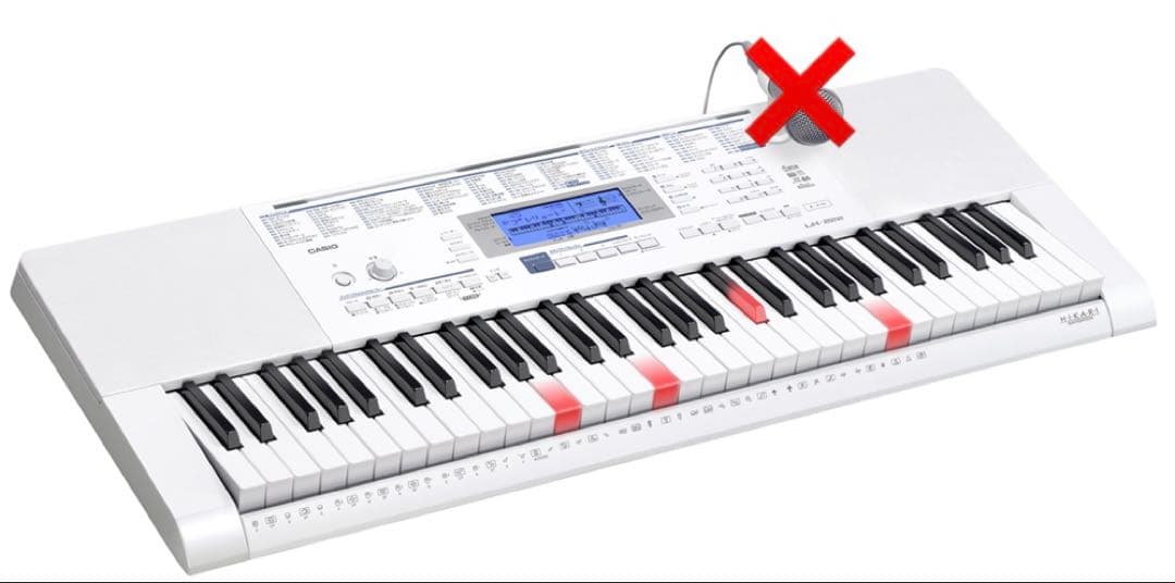 ❤SALE❤CASIO LK-222 ホワイト 61鍵盤 光ナビ キーボード