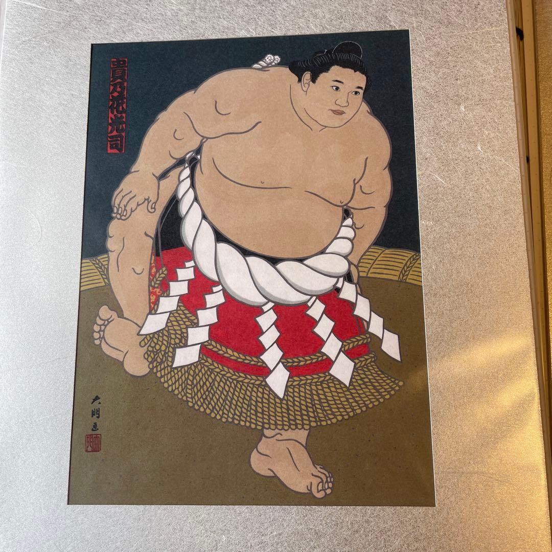 相撲錦絵　木下大門　歴代横綱シリーズ67枚(谷風～日馬富士)セット　美術品