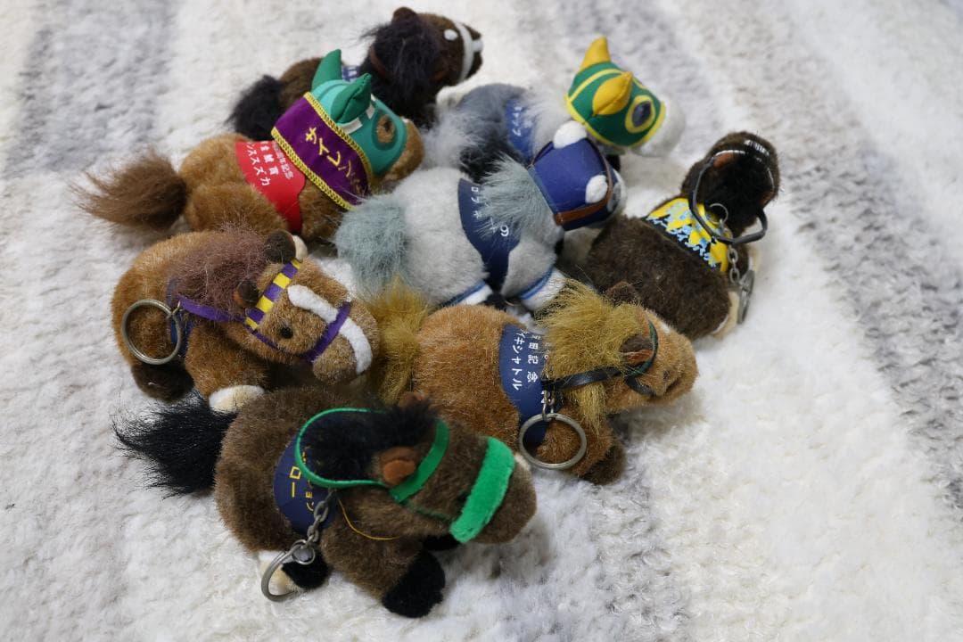 サイレンススズカ ほか　キーホルダーぬいぐるみ 8体セット