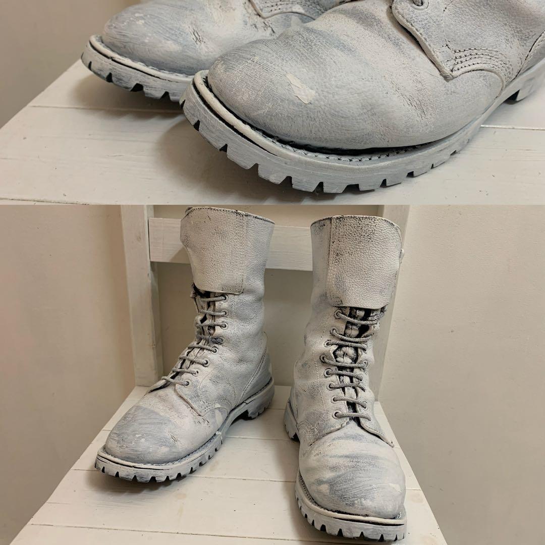 Marbot VINTAGE フランス軍 ペンキペイント ミリタリーブーツ 44