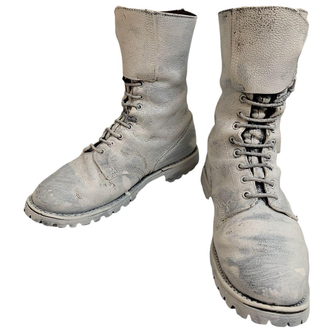 Marbot VINTAGE フランス軍 ペンキペイント ミリタリーブーツ 44