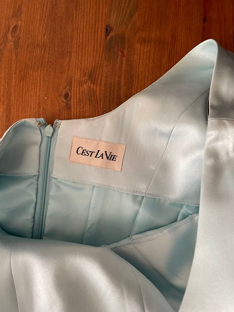 水色 ロングドレス　演奏会