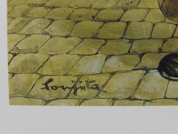 藤田嗣治、「Petite Menagere」、希少画集の額装画、人気作品