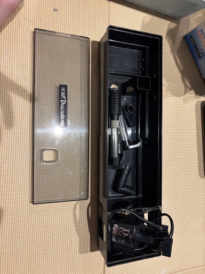 ガラス水槽とMEGA POWERフィルターセット