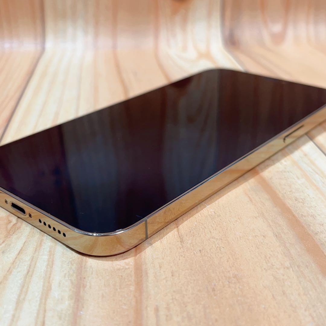 SIMフリー 本体 iPhone 12ProMax 256GB ゴールド 596