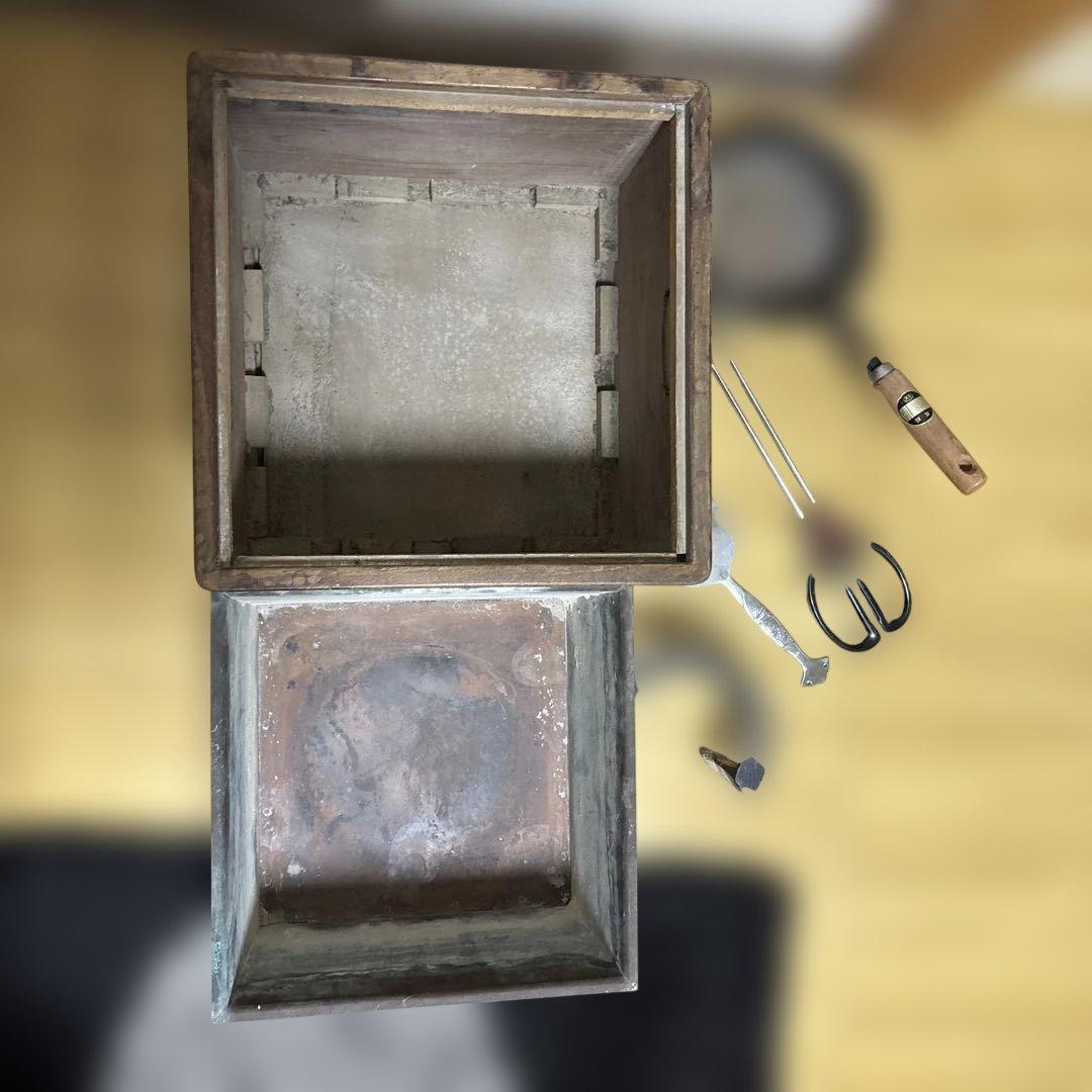 銅製火鉢と付属品セット