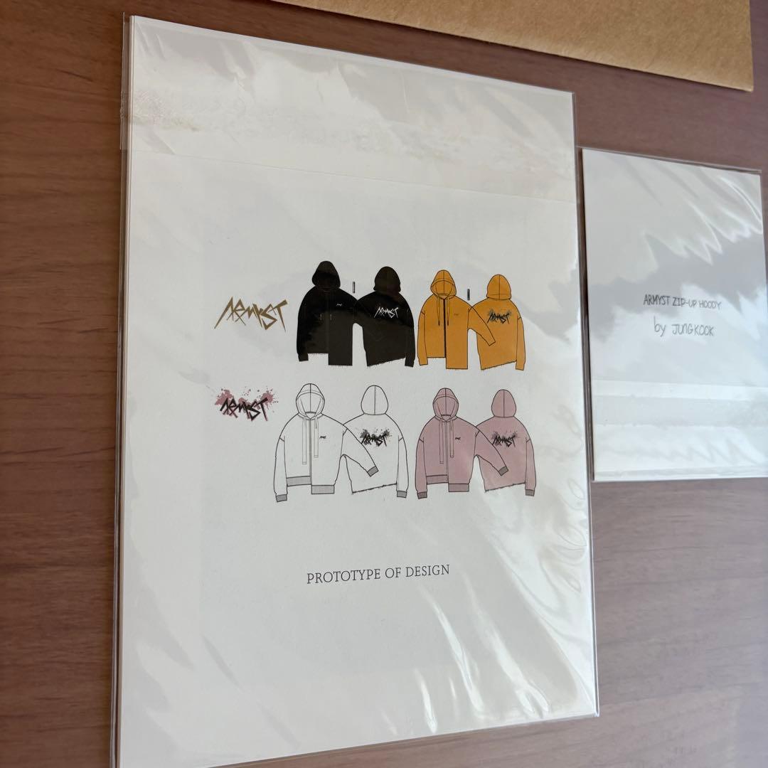 【未使用】BTS ジョングク　アーティストメイド　フーディー　L 白