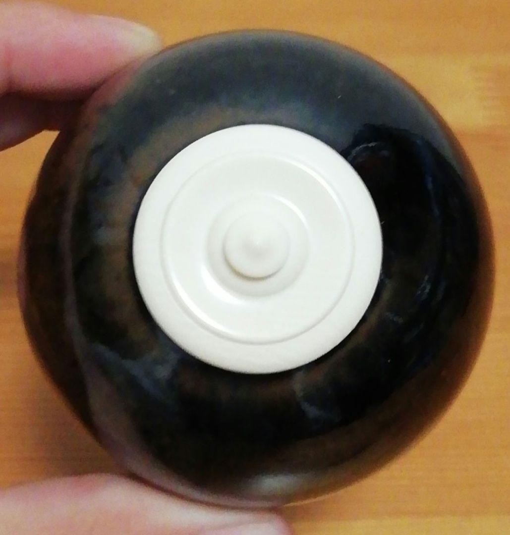 松本鉄山作　中興名物写　岩城　文琳　茶入　共箱　目録付　茶道具