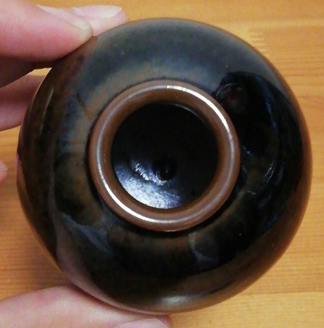 松本鉄山作　中興名物写　岩城　文琳　茶入　共箱　目録付　茶道具