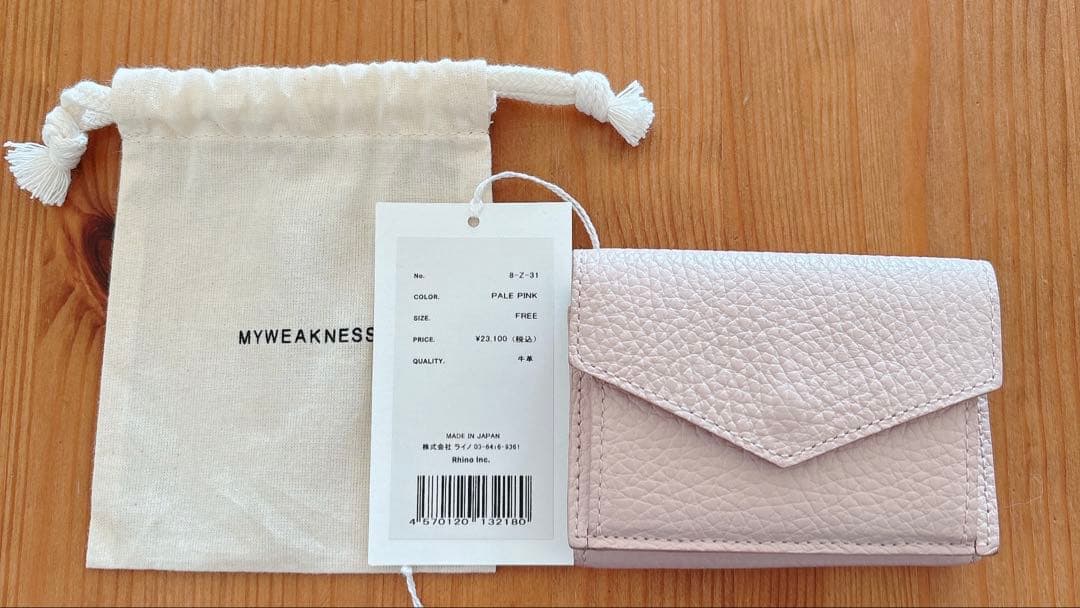 ともさかりえ⭐︎MYWEAKNESS 三つ折り財布/PALE PINK