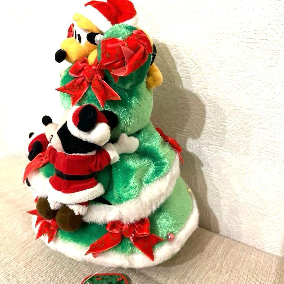 レア‼️希少タグ付きミッキープルートミニー クリスマスツリーぬいぐるみ2008年製