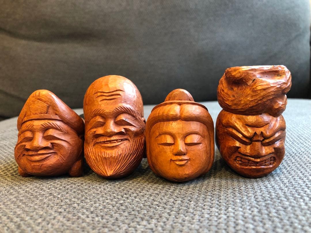 七福神  木製工芸品パイプ