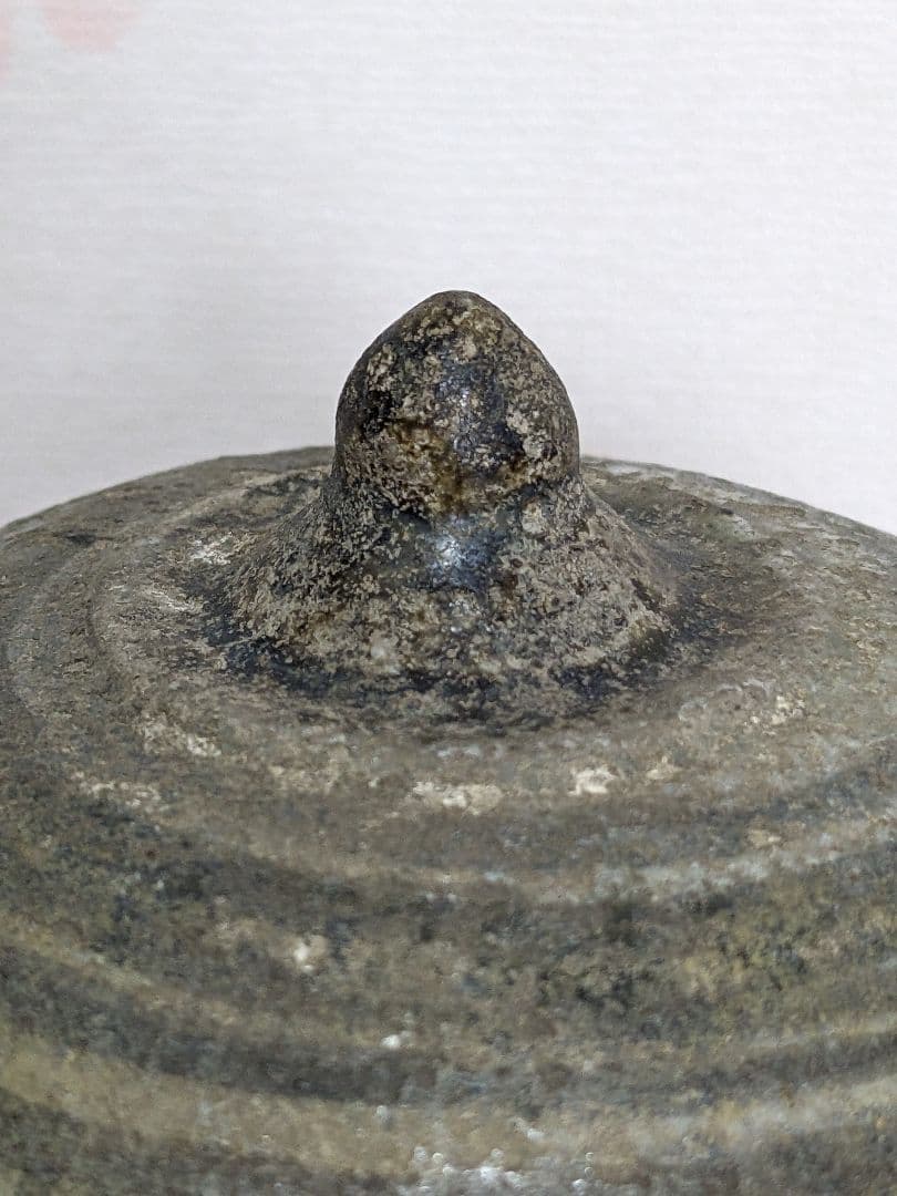 ♦古陶磁 安南染付 マンゴスチン 掛分け蓋物 サワンカローク 宋胡録 骨董品