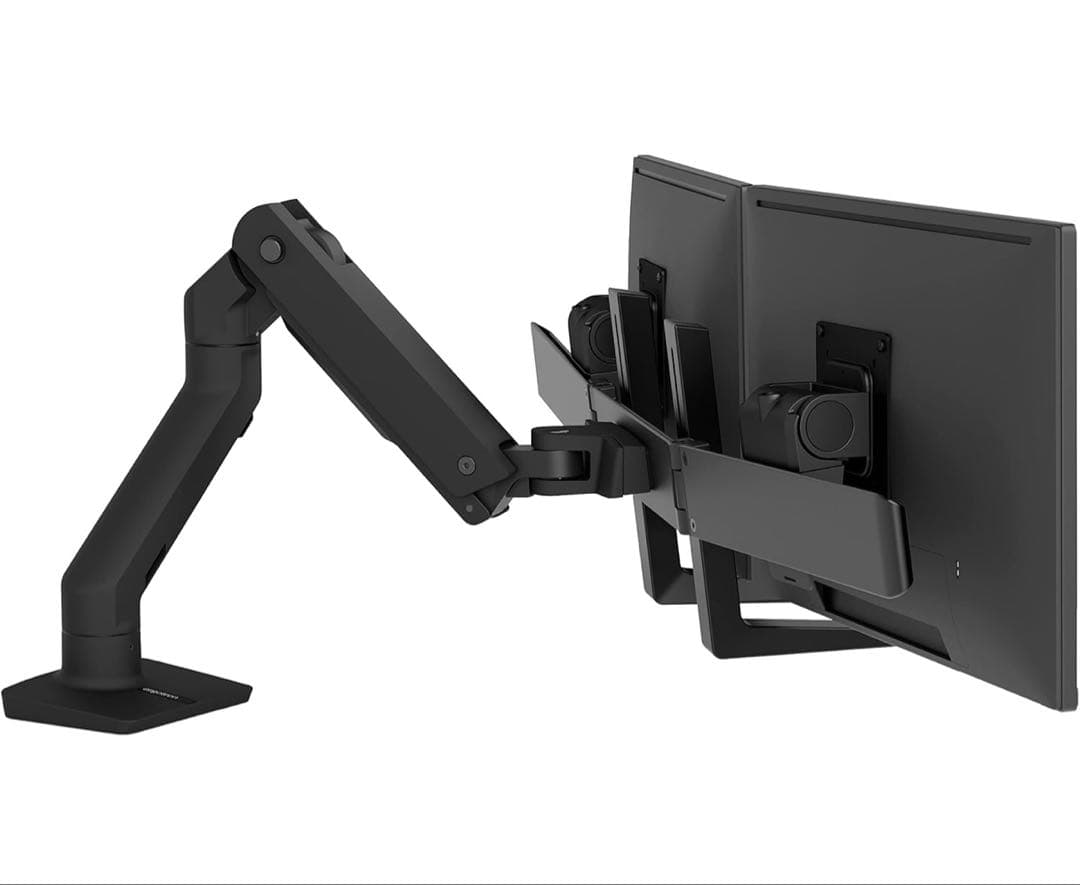 ERGOTRON エルゴトロン HX デュアル モニターアーム マットブラック