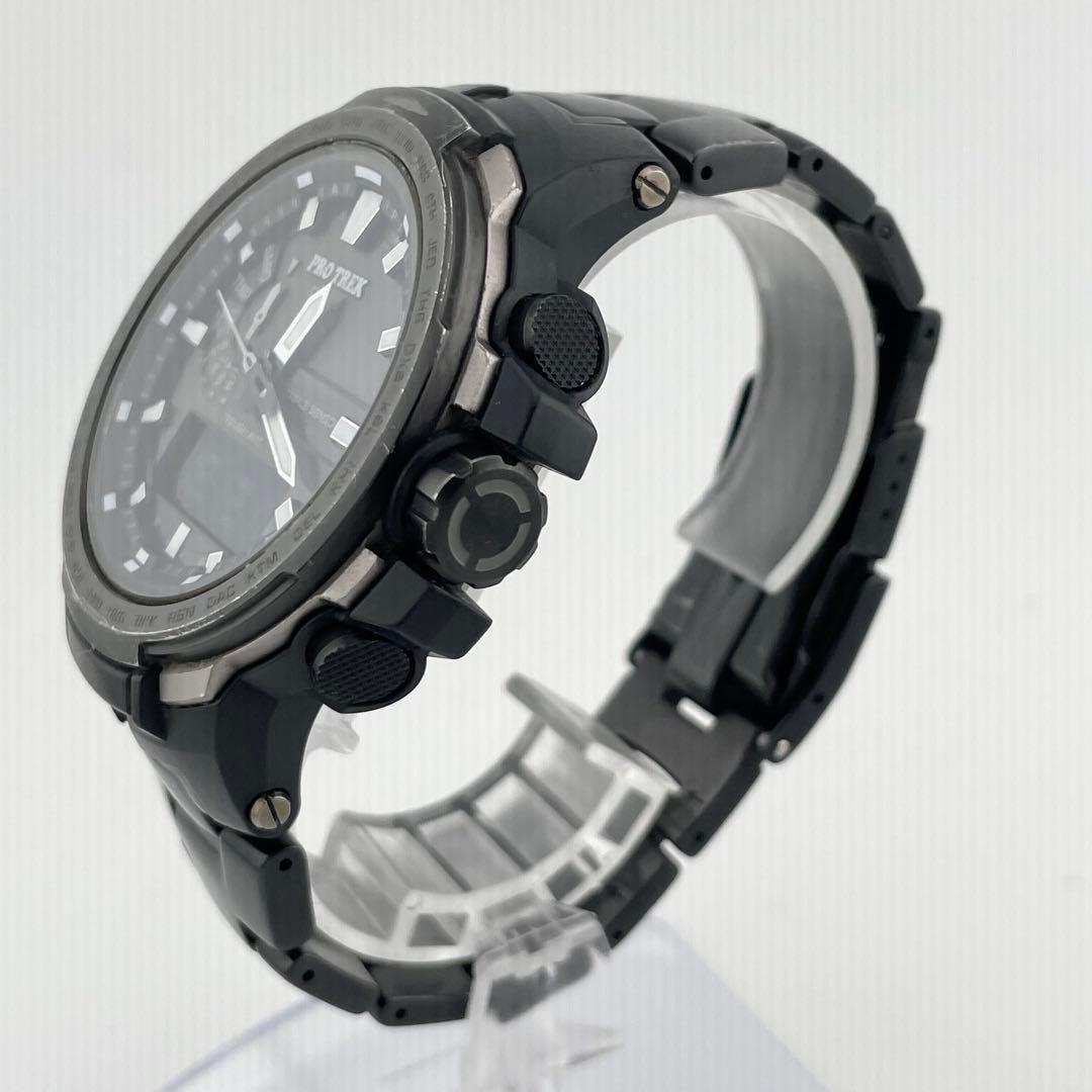 【稼働/反転液晶】カシオ　プロトレック　ワールドタイム　電波ソーラー　腕時計