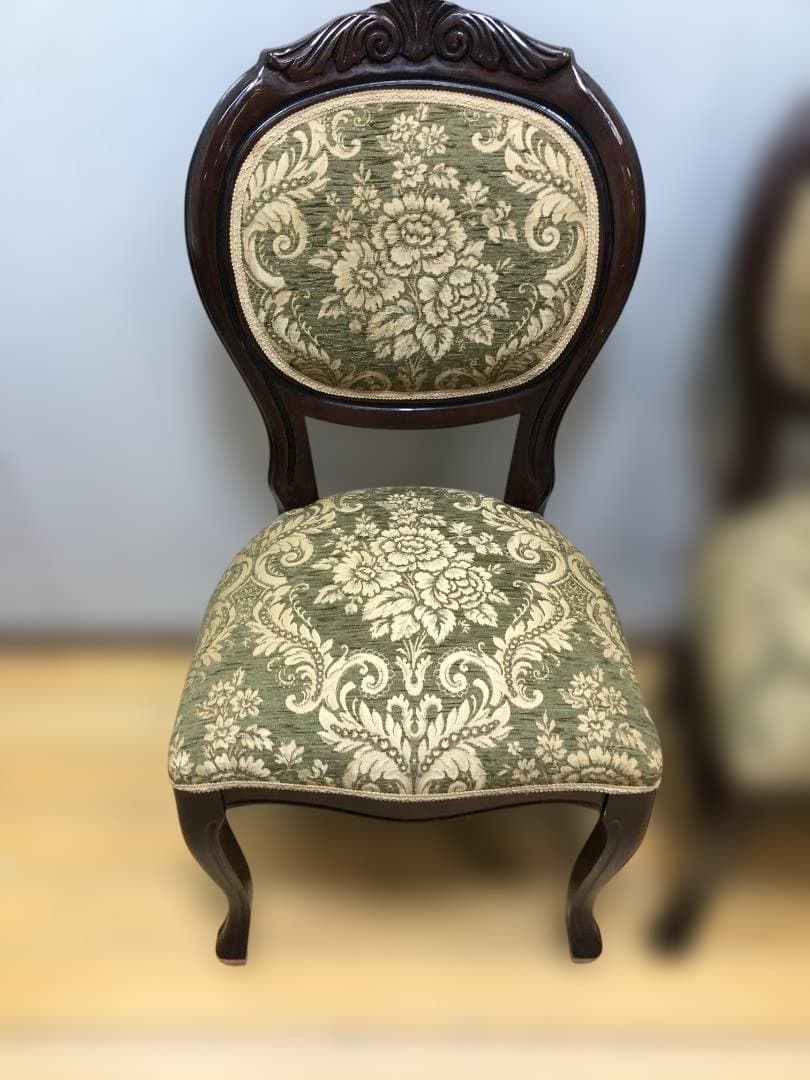 クラシックスタイル 木製チェア 2脚セット