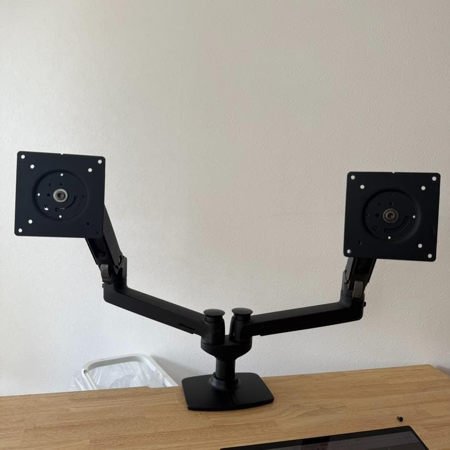 ergotron lx デュアルモニターアーム ブラック