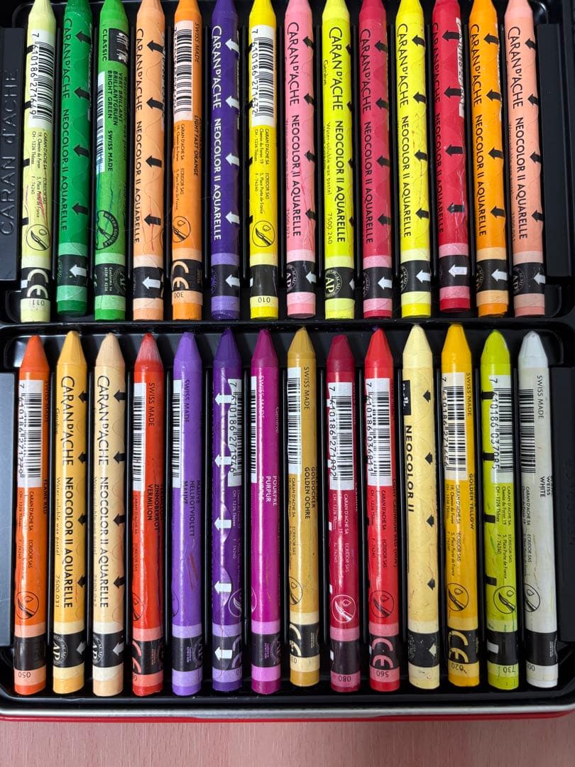 CARAN d’ACHE カランダッシュ 84色 ネオカラーⅡ パステル水溶性