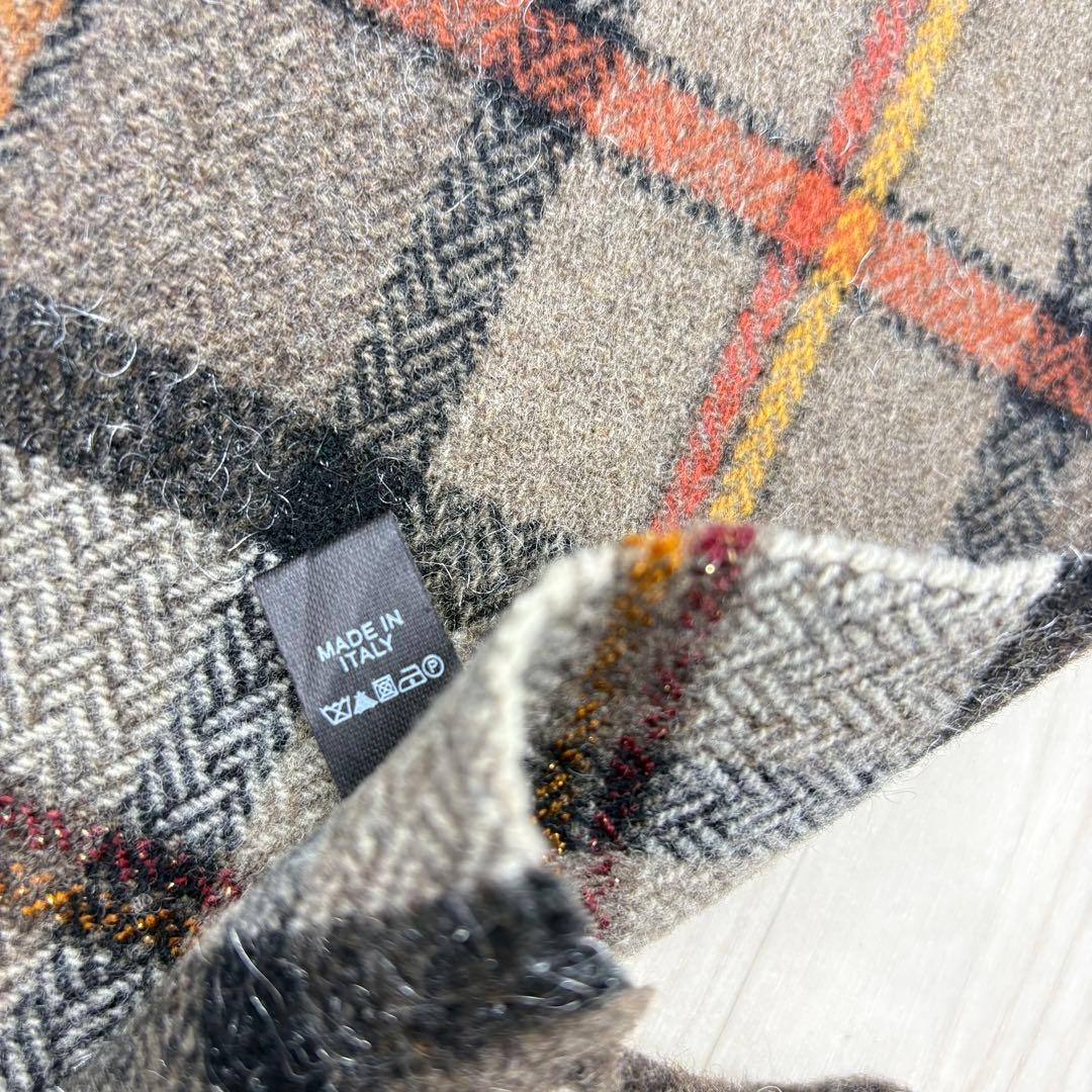 ☆ ヴィヴィアンウエストウッド ウール チェック マフラー オーブ オーヴ