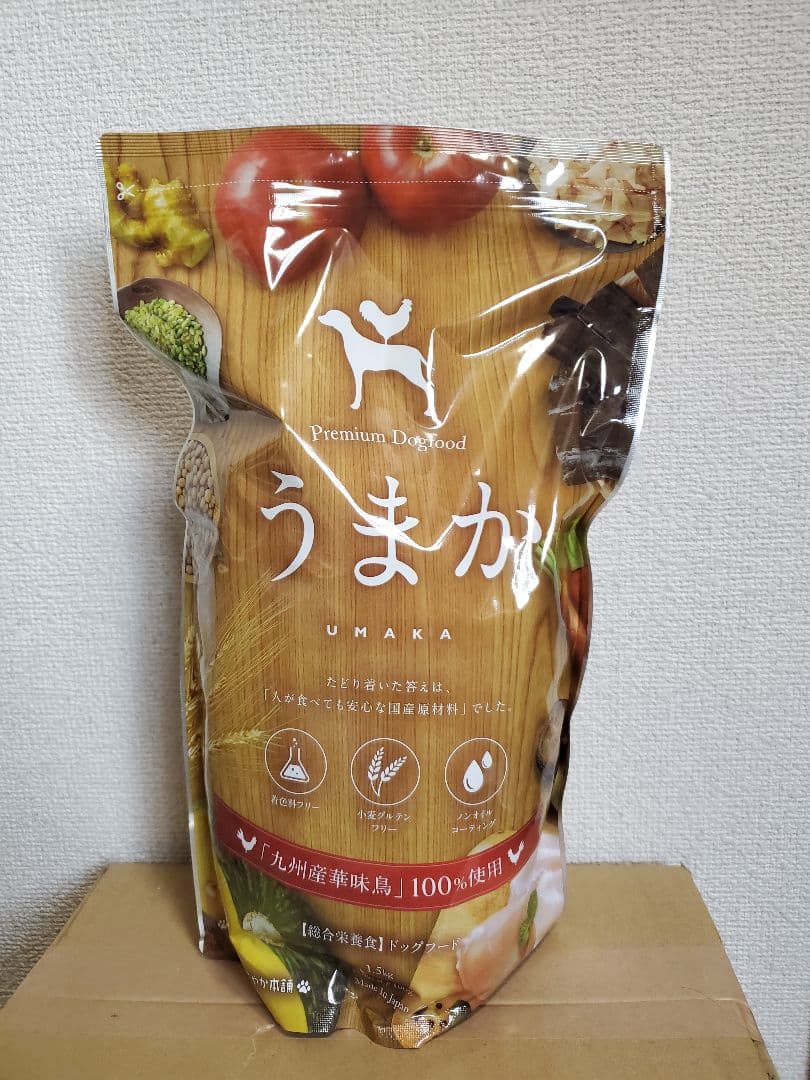 うまか ドッグフード 1.5kg　4袋