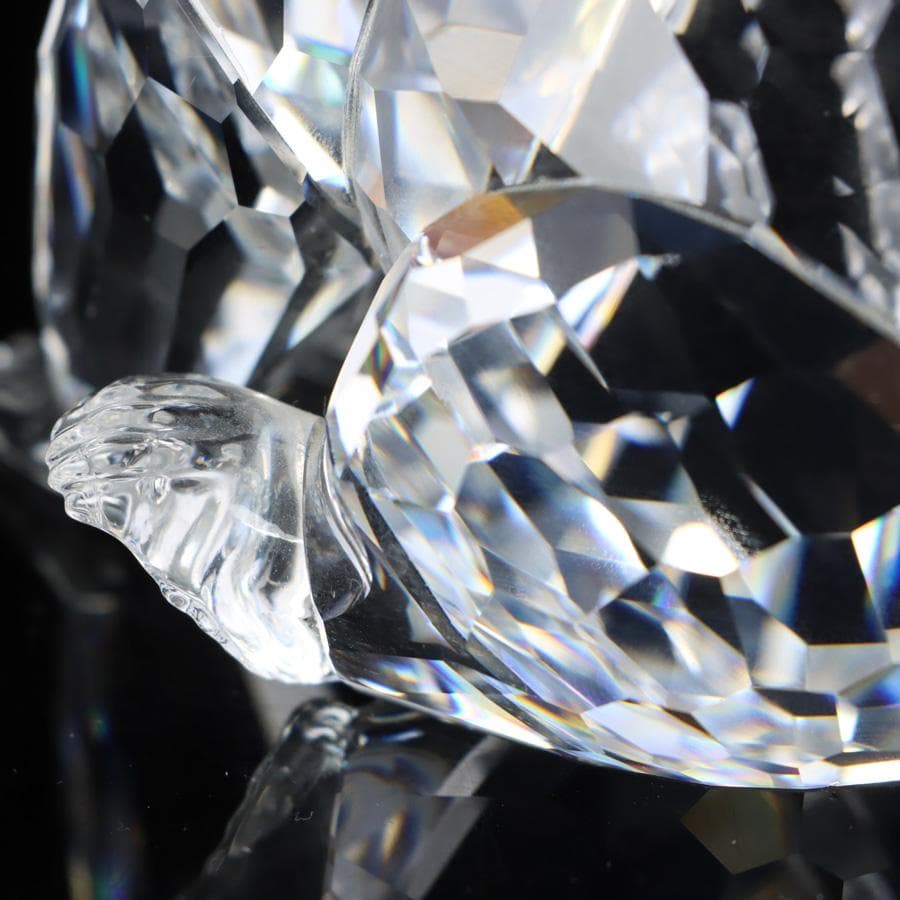 Y2435-10 スワロフスキー クリスタル グリズリー 熊 オブジェ