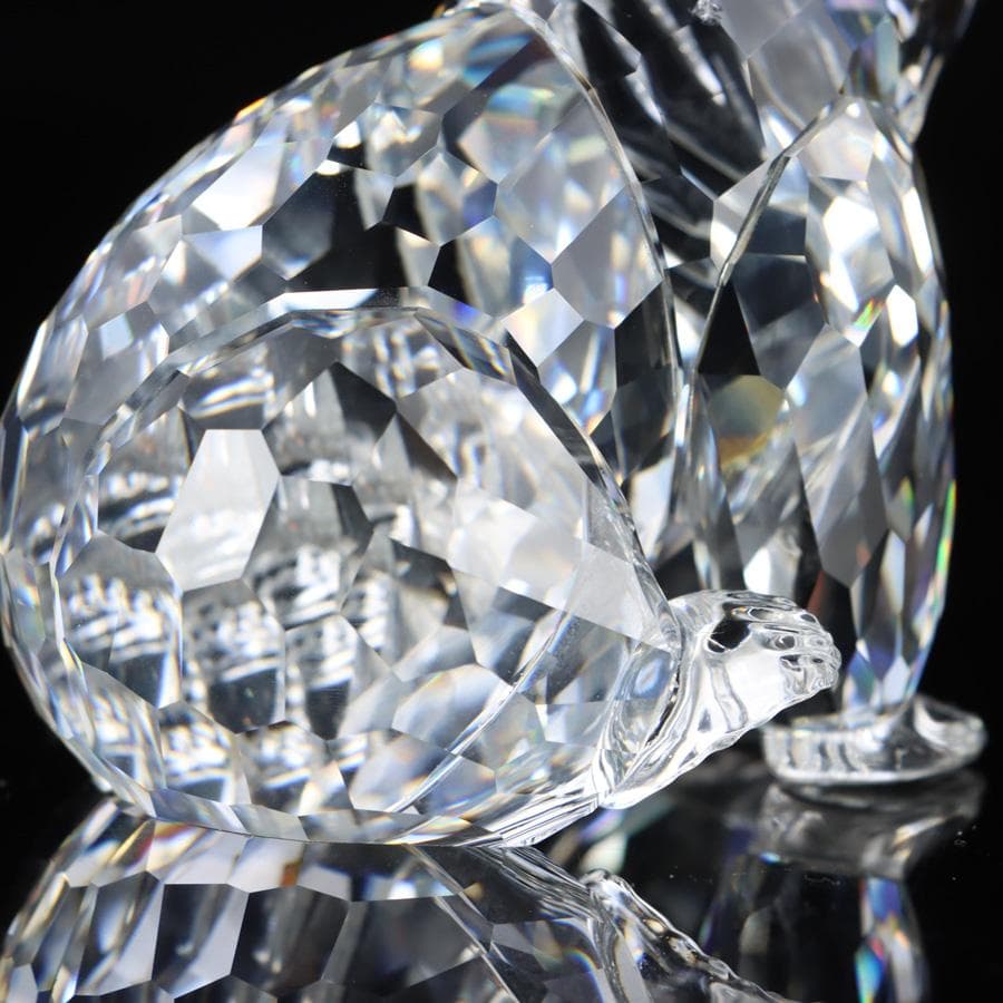 Y2435-10 スワロフスキー クリスタル グリズリー 熊 オブジェ