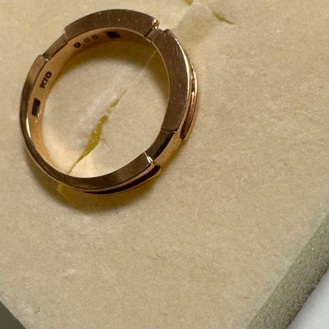 COMME CA DU MODE K10PG ダイヤ リング #7