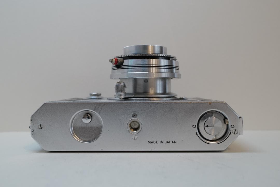 整備済 コニカ Konica II ワニ本革張替済 レンジファインダーカメラ