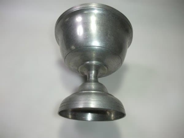 酒器 古い 本錫 盃洗 錫製 579ｇ 時代物 骨董 古美術