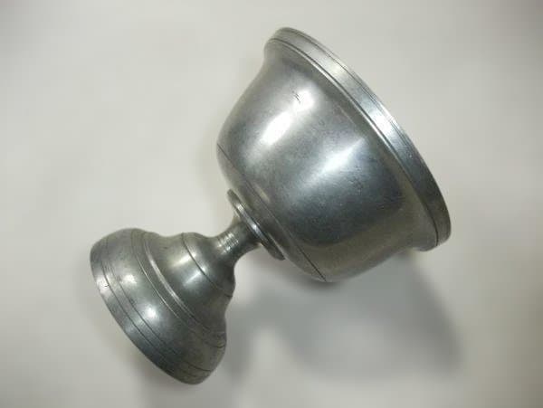 酒器 古い 本錫 盃洗 錫製 579ｇ 時代物 骨董 古美術