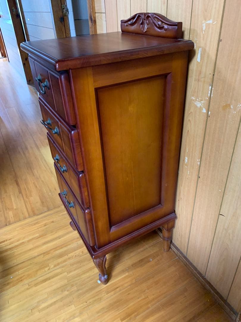 イタリアデザイン　電話台 キャビネット 猫脚 飾り棚