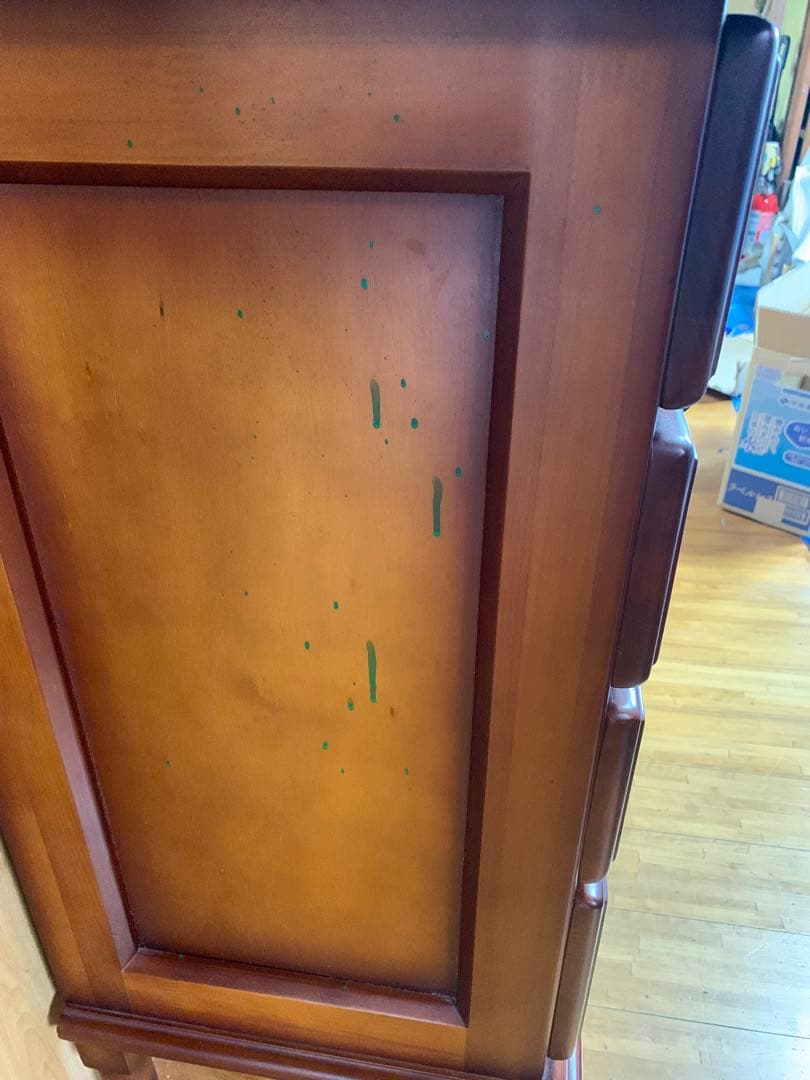 イタリアデザイン　電話台 キャビネット 猫脚 飾り棚