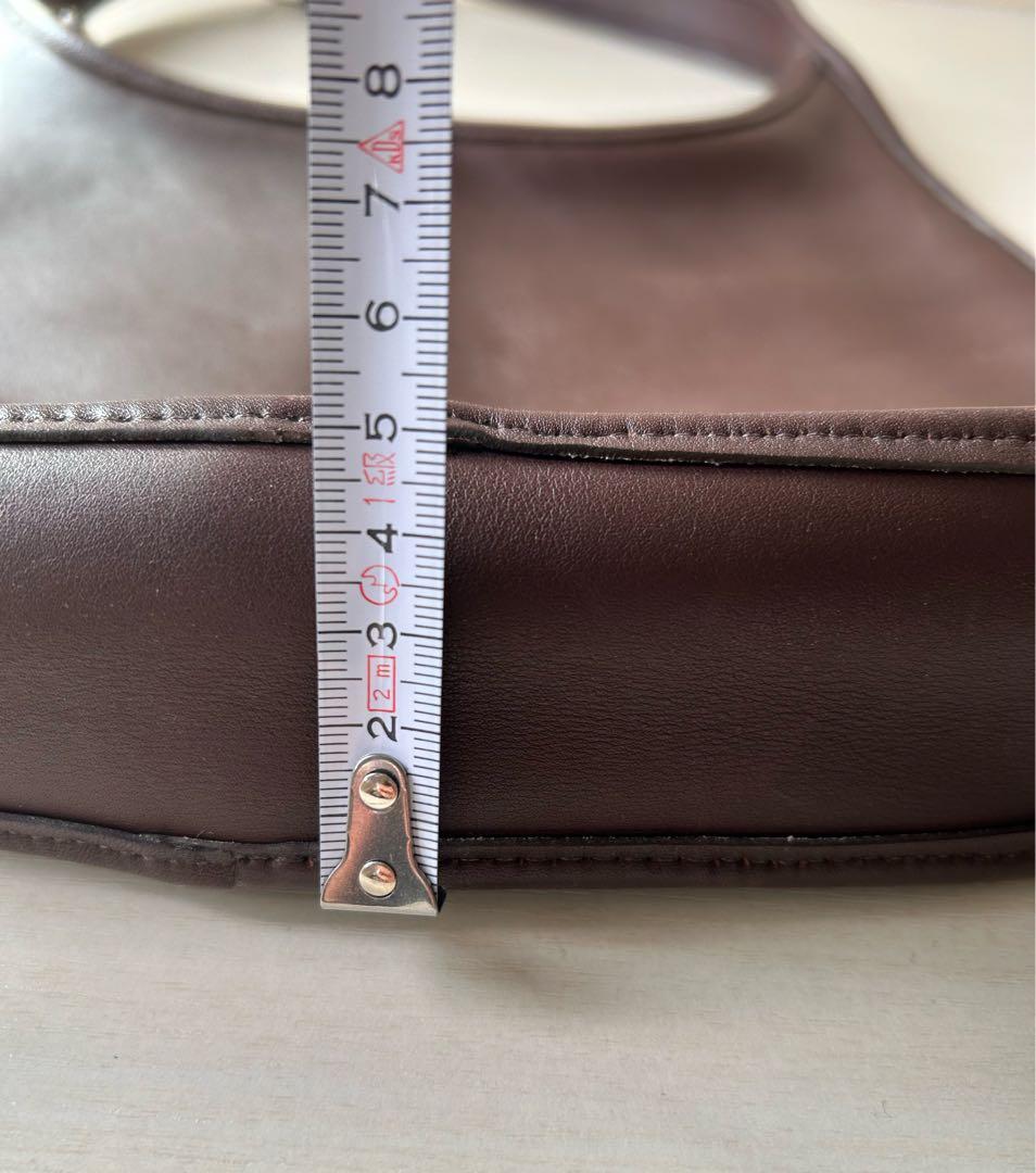 OLD COACH ダークブラウン レザー ショルダーバッグ 焦茶