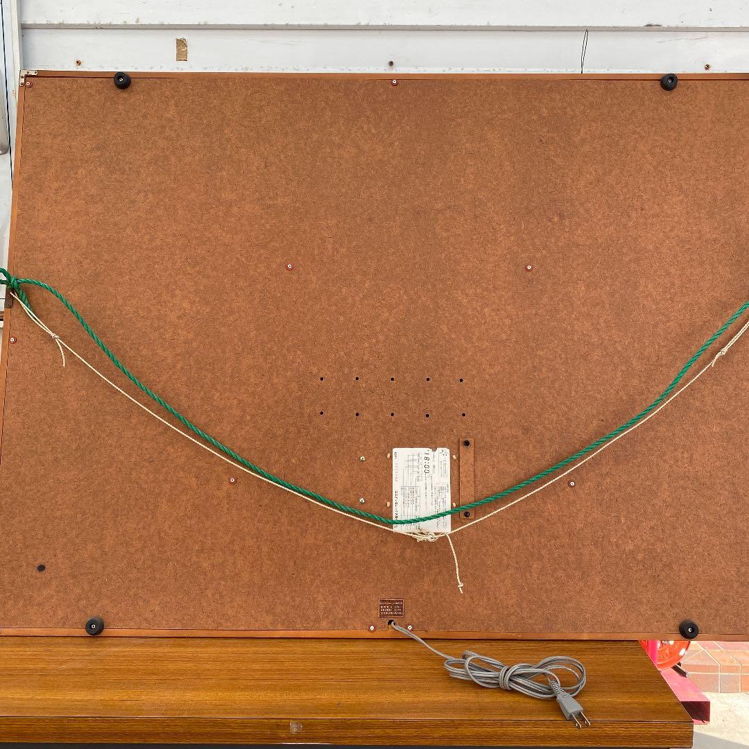 昭和レトロ！　☆世界地図額型☆ 世界時計付き ジャンク品！