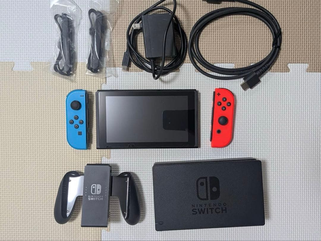 【初期化・動作確認済】Nintendo Switch ネオンブルー