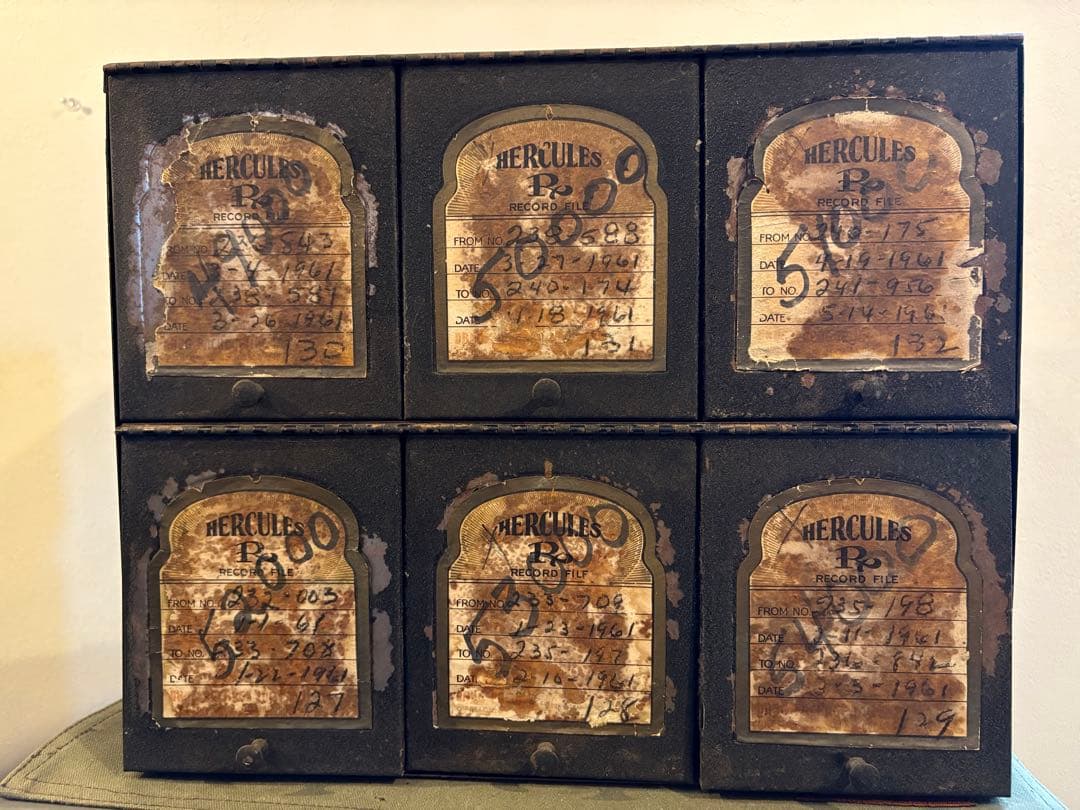 HERCULES★メディカルキャビネット★メタルラック/棚★アンティークUSA