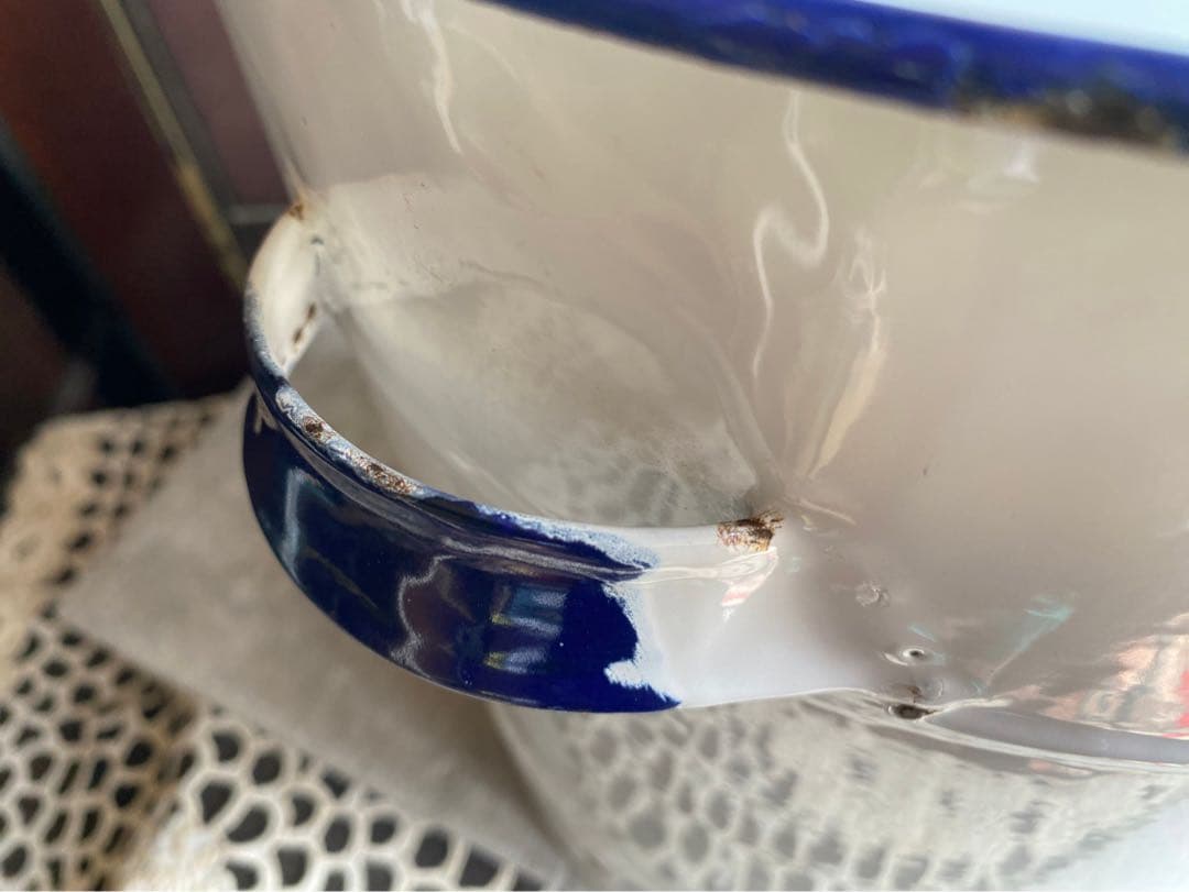 ホーロー ジャグ 缶 ガーデン インテリア アンティーク ビンテージ 昭和レトロ