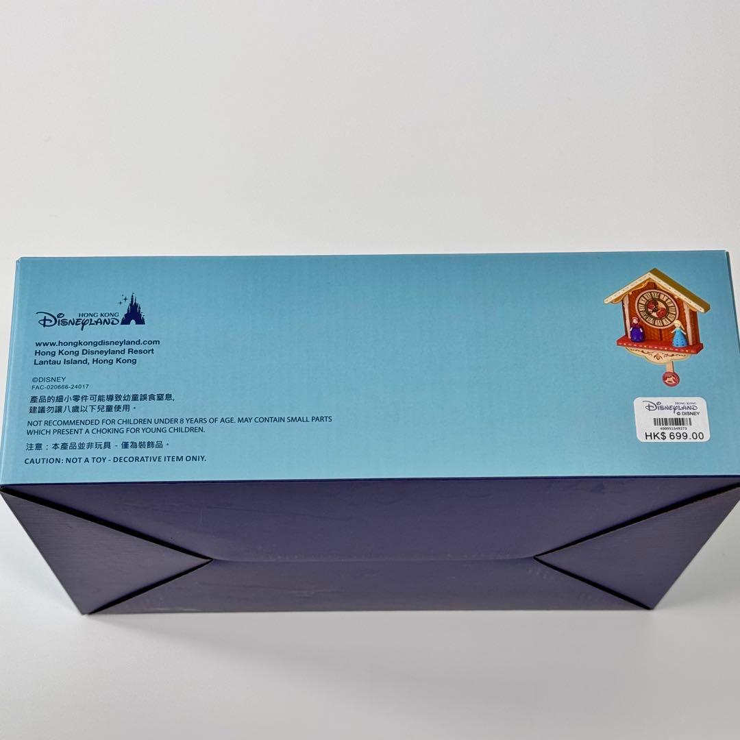 アナ雪　アナ　エルサ　壁掛け時計　振り子　香港ディズニー