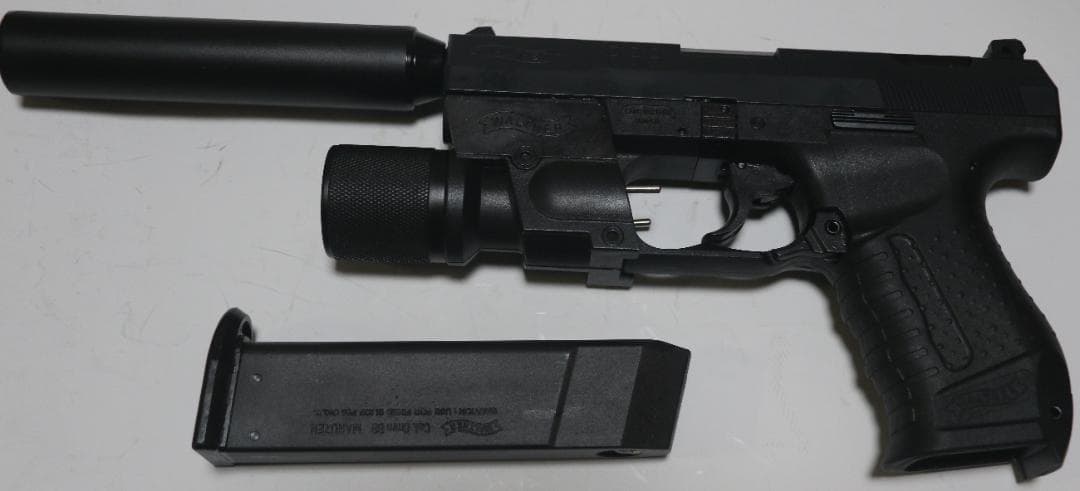 マルゼン製ABS樹脂ガスガン ワルサーＰ９９固定スライド　JASG合法品　良品