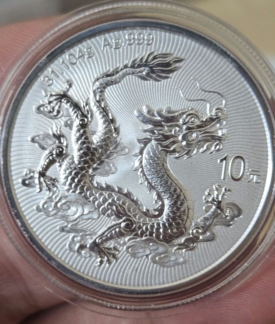 2025年竜長城記念銀貨１オンス　本物保証