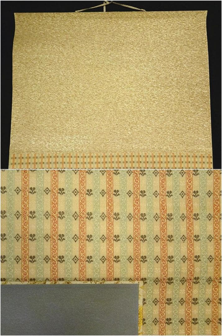 掛軸 正『能面図』日本画 絹本 肉筆 無地箱付 掛け軸 a092012