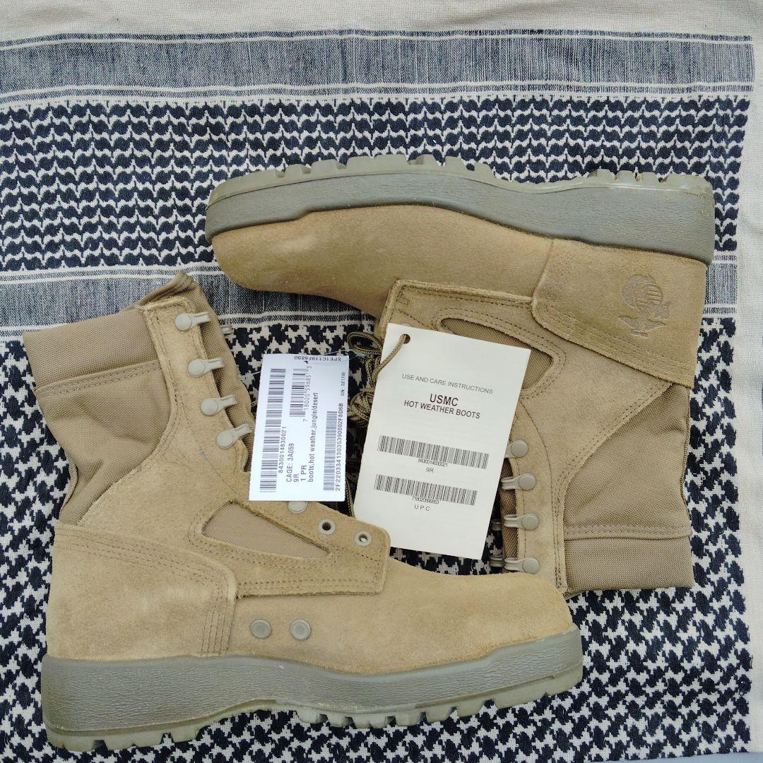 未使用 アメリカ海兵隊実物 McRae ホットウェザーコンバットブーツ 9R