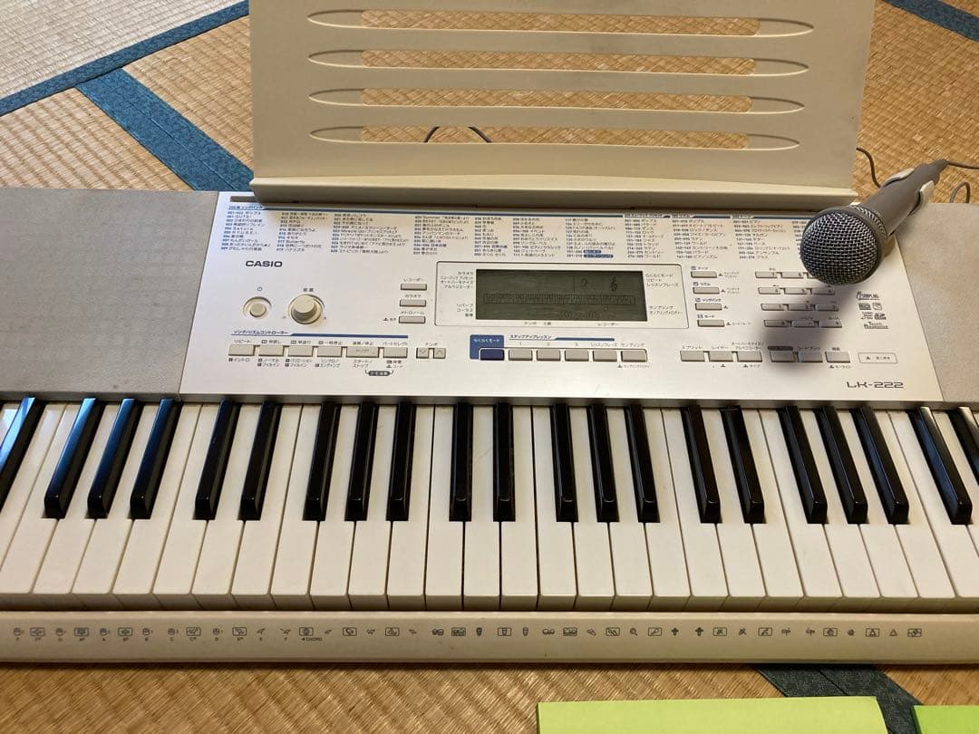 CASIO LK-222 光ナビゲーション　キーボード 61鍵