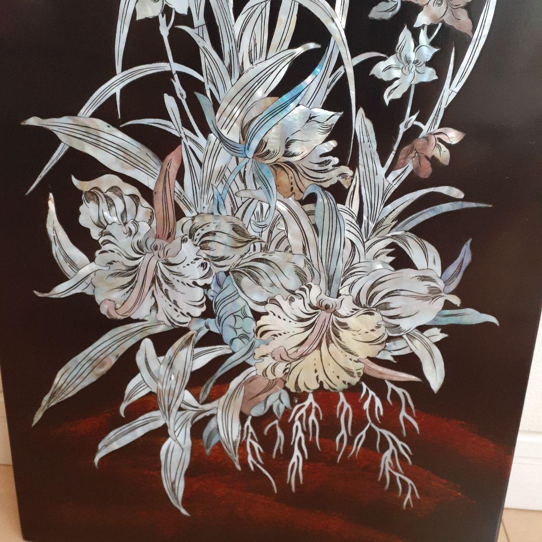 AIchemyです　螺鈿細工 骨董品 古美術 工芸品 壁掛絵画