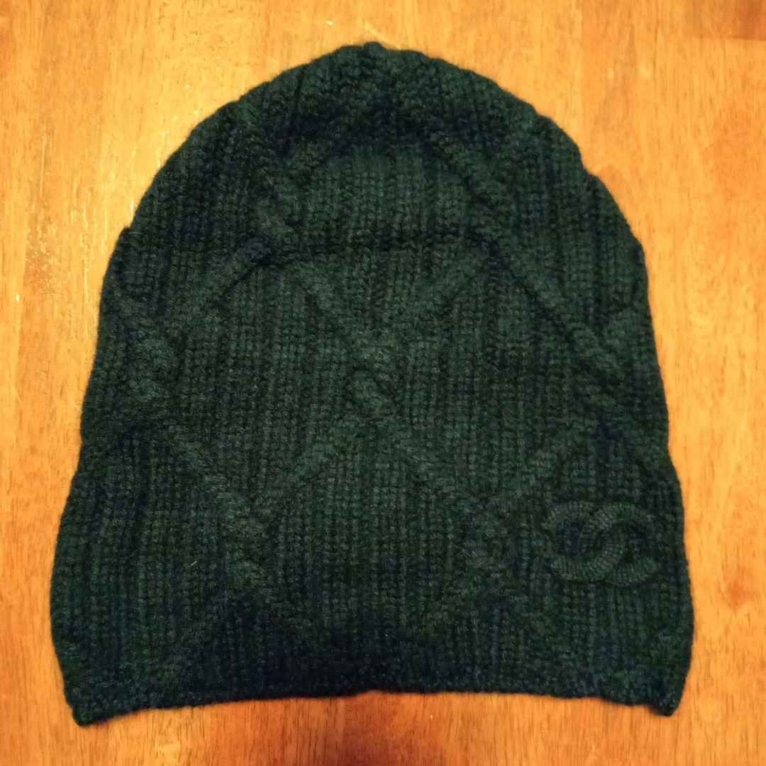 CHANEL 100%カシミヤ ニット帽